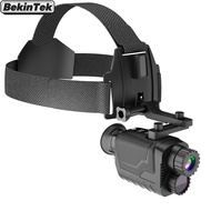 BekinTek 4K 3D หมวกติดหัวติดตั้งกล้อง Night Vision Monocular แว่นตากลสายนอนชาร์จได้ โทรทราย ดาร์กสัง