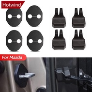 HOTWIND 4Pcs Car Door Lock Cover Door Stopper Covers Accessories for Mazda 2 3 5 6 8 CX-4 CX-5 CX-7 CX-9 Atenea D5P3