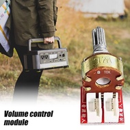 perfect Professional Auditory Potentiometer Module Double Gang Design B10K B50K B100K For Guitar Amp