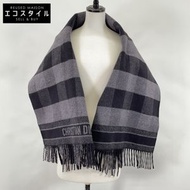 Christian Dior 040V24A1198 黑色和灰色披肩外套，S碼