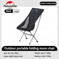 FEYUJ Naturehike เก้าอี้ L04ทรงดวงจันทร์พับได้พกพาได้รับอัลลอยอลูมิเนียมอัลตราไลท์150กก. ที่นั่งริมช