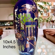 Japanese Cobalt blue vase