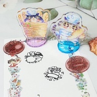 貓的麵包店-硅膠壓克力立牌印章(兩款)