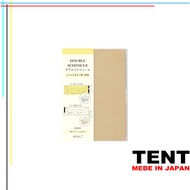 Midori Double Schedule Planner 2026 B6 Monthly Beige (Starts October 2025)