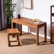 Mahogany Furniture Solid Wood Office Desk Drawing Table Simple New Chinese Style Guqin Table Stool C