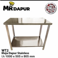 Work Table Stainless Steel/kitchen Work Table by MrDapur type WT 2