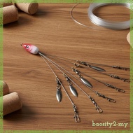 [BaositybbMY] Alabama Rig 18 G Umbrella Rig Realistic Aquatic Creature Head for Anglers