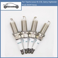 4pcs 90919-01247 FK20HR11 Double Iridium Spark Plug for Toyota Lexus V6 3.5L Camry Highlander Prado 