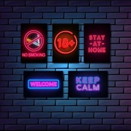 Posters & products print neon wall decorations aesthetic room wall decorations Bedroom glossy lamina