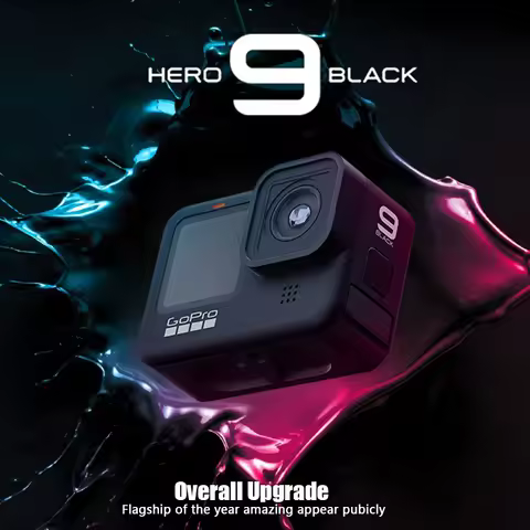For GoPro HERO 9 Black Action Camera 4K 5K with Color Front Screen Sports Cam 20MP Photos, Live Stre