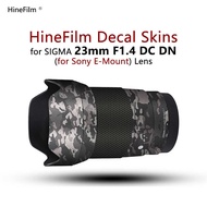 Sigma 23 F1.4 E Mount Lens Cover Sticker 23-1.4 Decal Skin para sa Sigma 23mm f/1.4 DC DN Protector