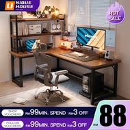 L Shape Office Table Computer Desk Meja Belajar Study 140/160/180CM Table CPU Stand Meja Komputer Ga