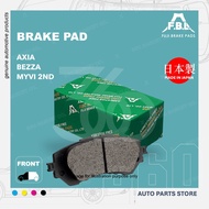 [JAPAN] FBL FUJI ORIGINAL BRAKE PAD PERODUA AXIA BEZZA MYVI LAGI BEST (BREK) 04465-54R01