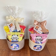 Eid parcel multi-purpose basket Snack Gift PINK Hampers Gift Snack Package Event Birthday Graduation