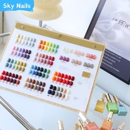 PEARL ชุดยาทาเล็บเจล 66 สี (ยาทาเล็บสีล้วน +ยาทาเล็บสีนู้ด) แผนภูมิสีฟรี + base coat + top coat