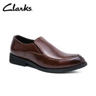 Clarks_หนัง Tilden Free Dark Tan รองเท้าสลิปออนบุรุษ DXZ