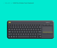 "Bàn phím không dây Logitech K400 Plus (Đen) Chính Hãng