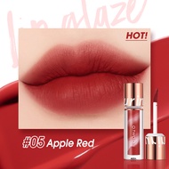 Son môi O.TWO.O Velvet Matte Lip Tint má hồng kem Son có sắc tố cao không thấm nước 8 màu Son kem mị