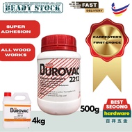 DUROVAC 500G Premium Wood Glue/ Gum Kayu Heavy Duty/ Pelekat Polymer Adhesive/ Bonding Wood-joint 木工