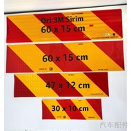sun shade❉♛1 PAIR Sticker puspakom #3M reflective #reflector sirim#diamond grade #lorry lori stiker