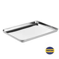 304 Rectangular Stainless Steel Tray High Quality Imported Baking Tray 6"x9" (23x15cm)