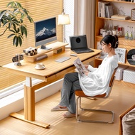 智芯升降桌电动实木升降电脑桌书桌办公站立式工作台 若木升降桌 桌面尺寸1.6 x 0.75不含增高架