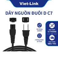 AC Power Cord 18AWG NEMA-1-15P to IEC320 C7 Type D VIET-LINK FP225-00 SPT-2 Vizio E-M-Series HDTV