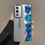 OPPO A3 Pro A3x A3Pro 5G A60 A79 A98 5G A38 A18 Frosted Silver Case Candy Color Casing Big Eyes Lilo
