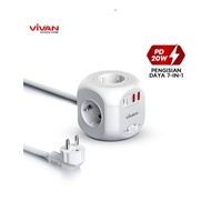 Vivan VPS-H008A 7 in 1 Electrical Plug Switch Adapter Socket