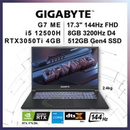 G7ME - 17.3" 144Hz FHD / i5-12500H / RTX3050Ti / 8GB D4 / 512GB Gen4 SSD 電競手提電腦