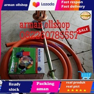 1SET KOMPOR MAWAR ZEPPELIN 203 LENGKAP SELANG+REGULATOR HIGH PRESSURE / KOMPOR SMAWAR ZEPPELIN 203
