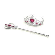 [SG Stock] Kids Crown Magic Wand/Princess Crown Set /Frozen Elsa Crown Headband Costume Accessories