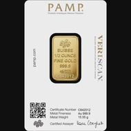 ✨ ½ oz SUISSE PAMP Gold Bar – Edisi Premium Klasik ✨