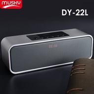 【SG】HXR Musky DY22L Bluetooth Speaker HIFI Dual Horn Subwoofer FM Radio Large Capacity Lithium Batte