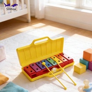 Simhoa Multicolor Kids Xylophone 8 Notes Percussion Instrument Music Bell Toy for Gift and School Us