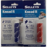 SELLEYS KNEAD IT EPOXY PUTTY | UNDERWATER & STEEL 50G
