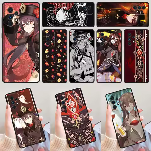 Hutao Pyro Waifu Genshin Impact For Samsung A52 A72 A73 A20e A21S A50 A70 A11 A12 A42 A31 A40 A51 A7