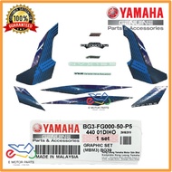 NVX GRAPHICS NVX155 STICKER NVX155 MBM3 BG39 SET GRAPHIC BODY STRIPE BLUE [100% ORIGINAL YAMAHA]-BG3