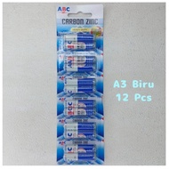 AAA Baterai ABC 12 pcs / Baterai AAA / Battery / Baterai ABC / AAA Super Power / Baterai A3 / Bater