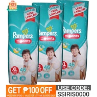Set of 3 Pampers Baby Dry Pants XL 46's (138 Pieces)