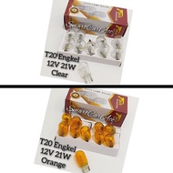 T20 7440 12V 21W Single Clear White Yellow Amber Orange Turn Signal Light Bulb