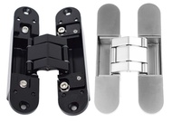 2PCS Invisible Hinges Door Concealed Hinges Zinc Alloy 180 Degree Swing Hinge