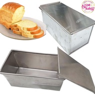 Loyang Roti Tawar 8x4x4 | 9x4x4 Toast Mould With Cover Aluminum For Loaf Bread Baking Pan Loyang Rot