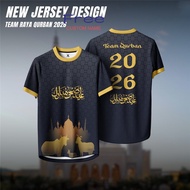 (Y03)[FREE CUSTOM NAME] Tshirt Qurban 2026 | Baju Korban Aidiladha | Microfiber Jersey Muslim Eid Al