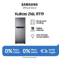 Samsung Kulkas 2 Pintu 203L dengan Anti-Bacterial Seal, Hemat Energi, All-around Cooling, Digital In