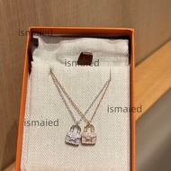 Hermès 愛馬仕康康包滿鑽項鍊