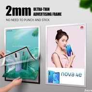 ️ ️A4 magnetic display board / Magnetic picture frame / magnetic wall photo frame, transparent pictu