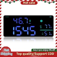 Wall Hanging Sound Level Meter 30-130DB Range 8.6 Inch Large LED Display Noise Time Temperature