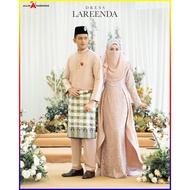 Baju Nikah Full Set . Lace Dress . Baju Bertunang . Lareenda Dress . Mocha Nude . Mustard