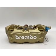 Mm. BREMBO DUCATI 939 Radiation Calipers Gold Background Silver Letters (Right Side) Hole Distance 1